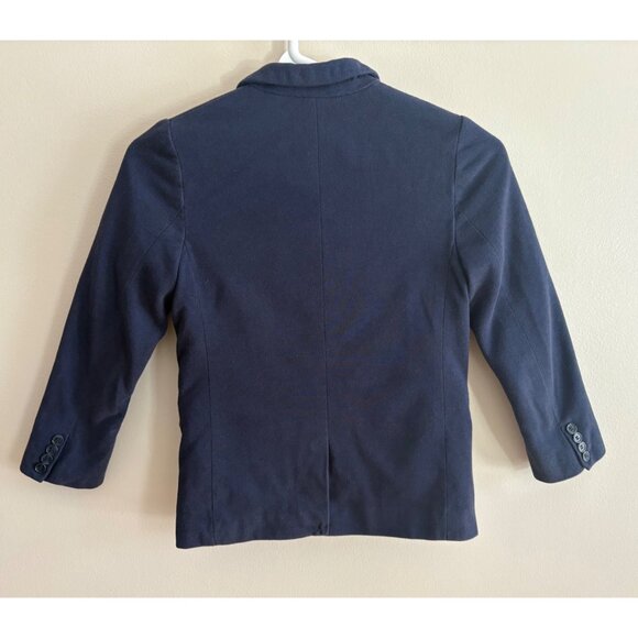H&M Kids Classic Cotton Blend Blazer Jacket Sports Coat Blue Boys Size 7 - 8 - Picture 4 of 7